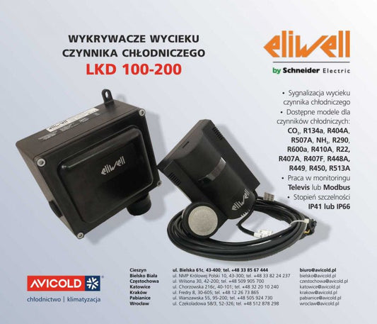 Eliwell LKD100-200 sensore di perdite di refrigerante